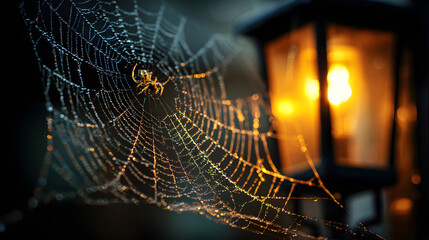 Spiderweb closeup