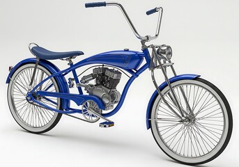 Engine powered vintage bicycle