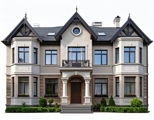 Fototapeta premium city house isolated on white background