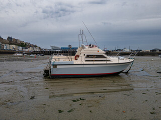 Fototapeta premium Granville Port at Low Tide