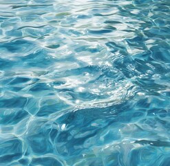 Obraz premium Abstract view of rippled turquoise water