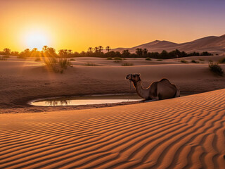 Desert Sunset Journey