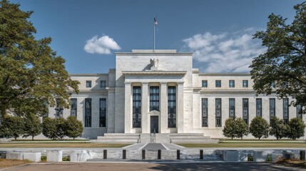 Fototapeta premium Federal Policy: Federal Reserve Building Exterior in Washington, DC