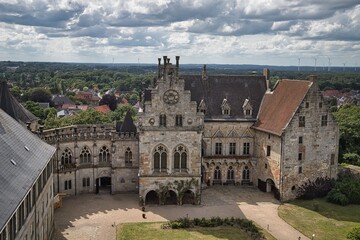 Historic castle in Bad Bentheim, Germany. © Wirestock