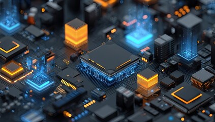 Advanced Central Processing Unit with Digital Data Streams.