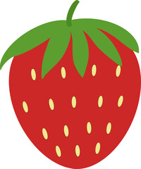 strawberry fruit vector cartoon illustration