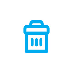 Blue Delete Icon Vector