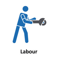  Labour Vector Icon which can easily modify or edit