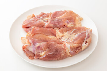 鶏もも肉　白バック