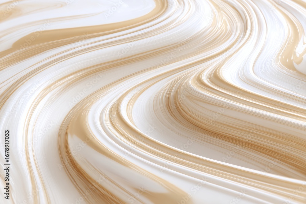Poster light creamy swirls in smooth abstract background design