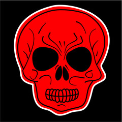 Skull Cartoon Illustration