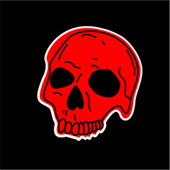 Skull Cartoon Illustration