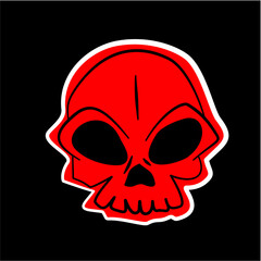 Skull Cartoon Illustration