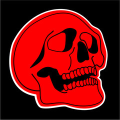 Skull Cartoon Illustration