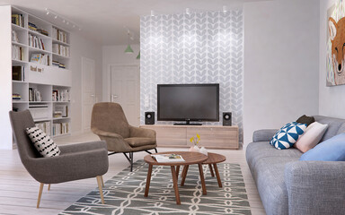 modern luxury villa apartment interior