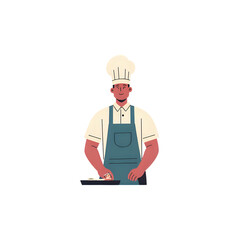 man cooking