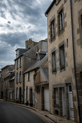 Obraz premium Streets in Granville, the city in Normandy