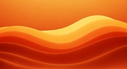 Abstract Orange Wavy Lines.