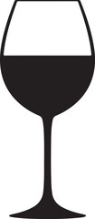 Wine icon silhouette