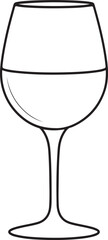 Wine icon silhouette