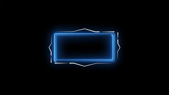 Futuristic HUD Interface Screen Design. Sci-Fi Virtual Reality Technology View Display. Abstract future concept science virtual graphic.