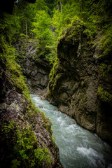 waterfall in the mountains