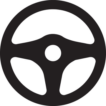 steering icon silhouette