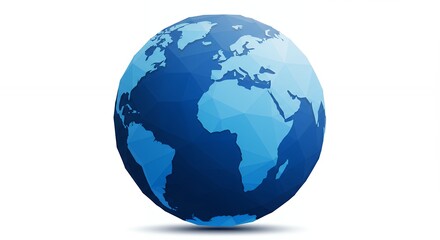 Naklejka premium Detailed blue earth globe image
