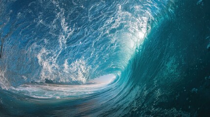 Obraz premium Kauai Surfing Contest. Extreme Ocean Waves at North Bay, Hawaii