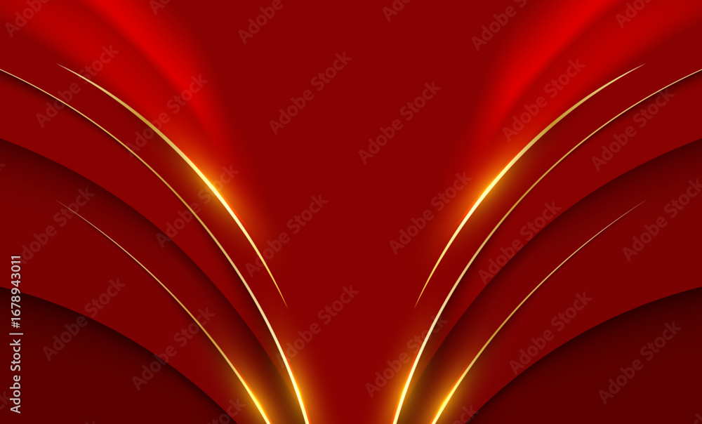 Aufkleber red abstract wave background design with modern texture and artistic pattern