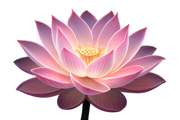 Lotus isolated on transparent background