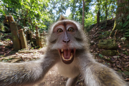 Monkey Selfie Smile