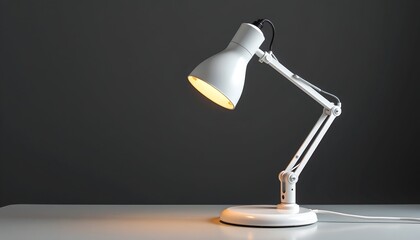 A stylish desk lamp, illuminating a workspace and adding a touch of elegance. The lamp casts a warm glow, perfect for reading or working, the desk lamp is both functional and visually appealing