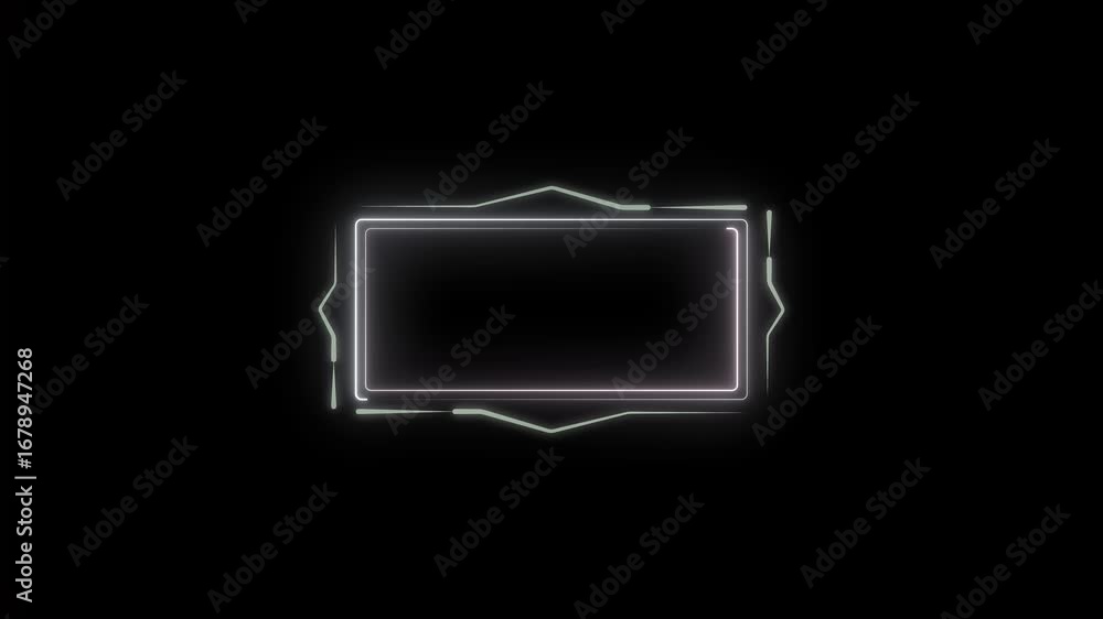 Poster futuristic hud interface screen design. sci-fi virtual reality technology view display. abstract fut