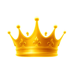 Glowing Radiant Golden Crown 3D 