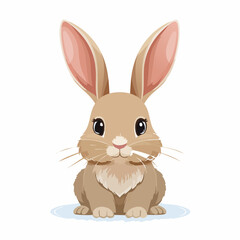 Obraz premium Niedlicher Hase mit langen Ohren