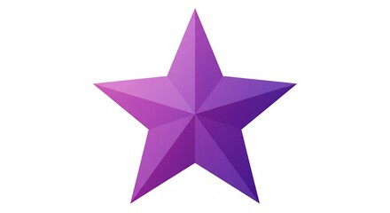 Purple gradient star graphic design