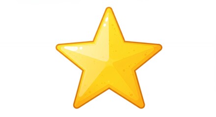 Obraz premium Single yellow star graphic element