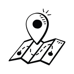 Map location pin icon for navigation, business, finance, delivery