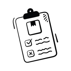 Checklist document icon for tasks, finance, management, business planning.