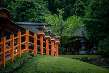 Naklejka premium Kasuga Taisha Shrine in Nara Prefecture, Japan in summer