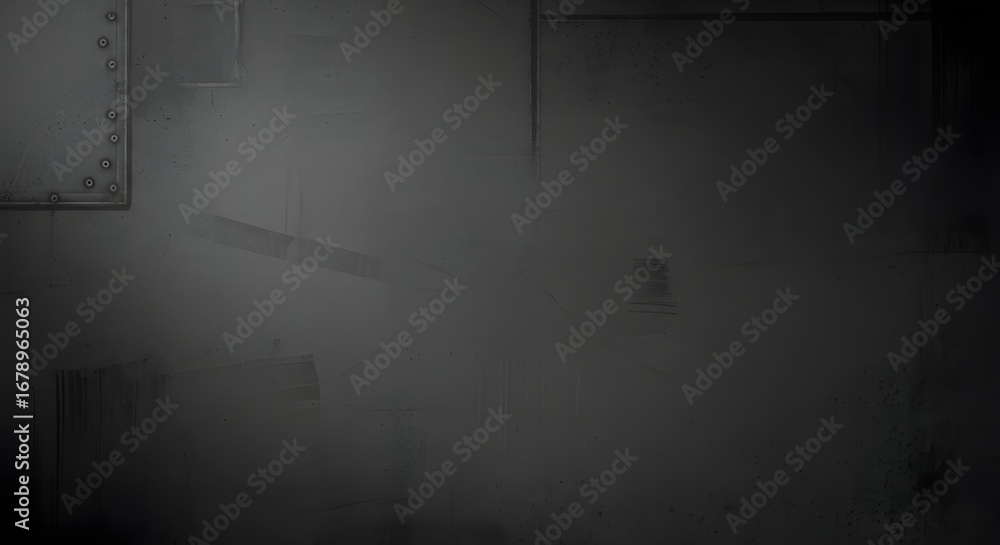 Aufkleber dark, textured background with subtle geometric shapes and industrial elements, creating a moody atm
