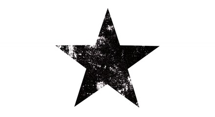 Simple distressed star graphic