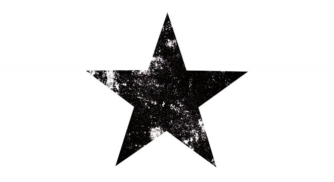 Simple distressed star graphic