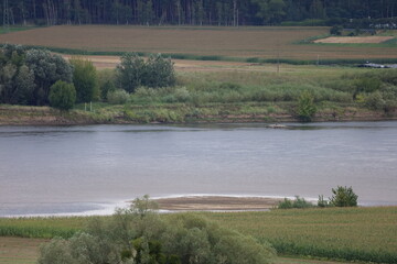 Vistula River Surrounded by Trees Near Swiecie Poland