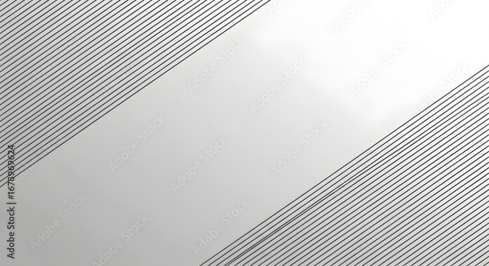 Aufkleber abstract white background with two triangular sections featuring thin diagonal grey lines, creating 