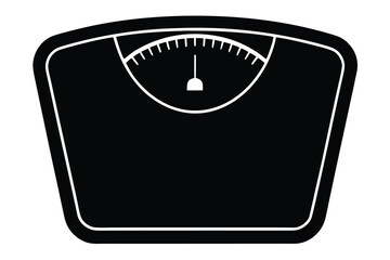 smart scale silhouette vector art icon