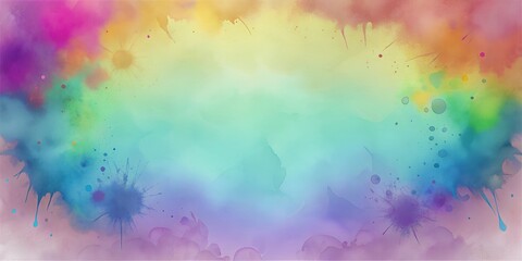 An explosion of vivid colors radiating outward from the center with splashes and bursts adding depth and intensity to the composition
