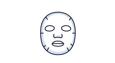 Sheet Face Mask for Skincare and Beauty Treatment.