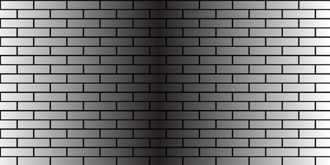 brick wall seamless pattern drawing. random brick. texture interior background line art